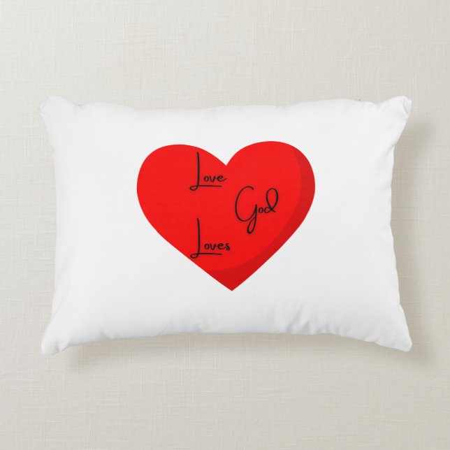Liefde God houdt van decoratief kussen (Voorkant)