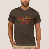 liefde God houdt van elkaar T-shirt (Voorkant)