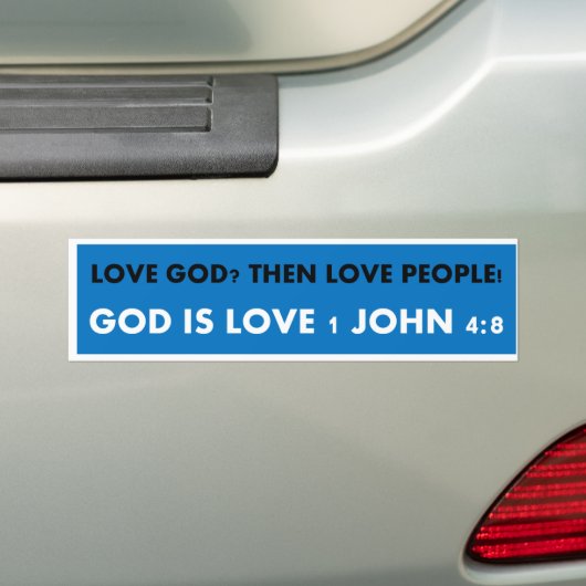 Liefde God liefde Bumpersticker (Op auto)