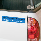 Liefde God liefde Bumpersticker (Op Truck)