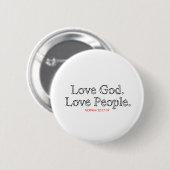 Liefde God liefde Ronde Button 5,7 Cm (Voorkant /achterkant)
