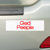 Liefde God, liefdesmensen Bumpersticker (Op auto)