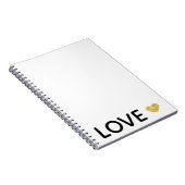 Liefde Gold Heart Notitieboek (Rechterzijde)