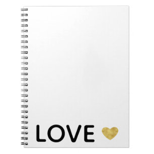 Liefde Gold Heart Notitieboek
