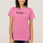 Liefde Gold Heart T-shirt (Voorkant)