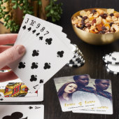 Liefde | Gold Script Overlay-foto Pokerkaarten (Insitu)