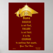 Liefde Golden Courage for Success Poster - Cust. (Voorkant)