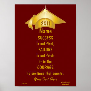 Liefde Golden Courage for Success Poster - Cust.