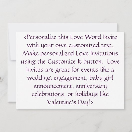 Liefde Golden Pastels Uitnodigingen of aankondigin (Achterkant)