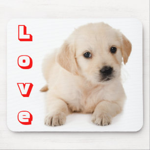 Liefde Golden Retriever Puppie Hond Muismat