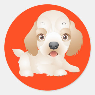 Liefde Golden Retriever Puppy Hond Rood Stickers