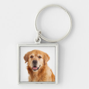 Liefde Golden Retriever Puppy Hond Sleutelhanger