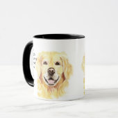 Liefde GOLDEN RETRIEVER zo veel als ik citaat Mok (Voorkant links)
