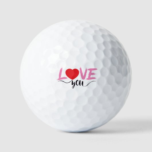 liefde golfballen (Voorkant)