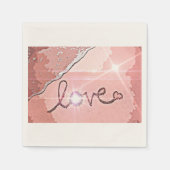 Liefde golven servet (Voorkant)