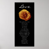 Liefde - Goud Roos - Eerste Corinthians Poster (Voorkant)