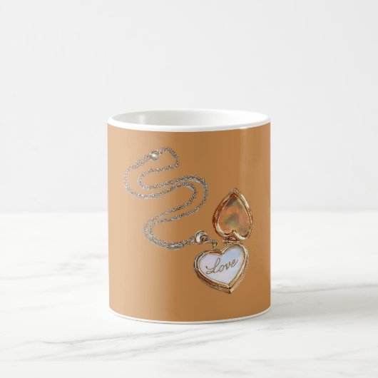 Liefde Gouden Hart Ketting Koffiemok (Center)