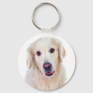 Liefde Gouden Retriever Puppy Hond Sleutelhanger