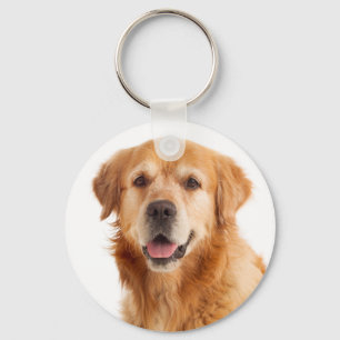 Liefde Gouden Retriever Puppy Hond Sleutelhanger