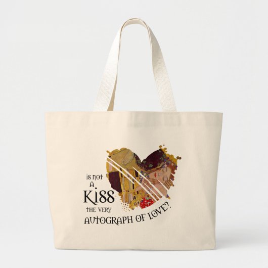 Liefde-graaf Grote Tote Bag (Voorkant)