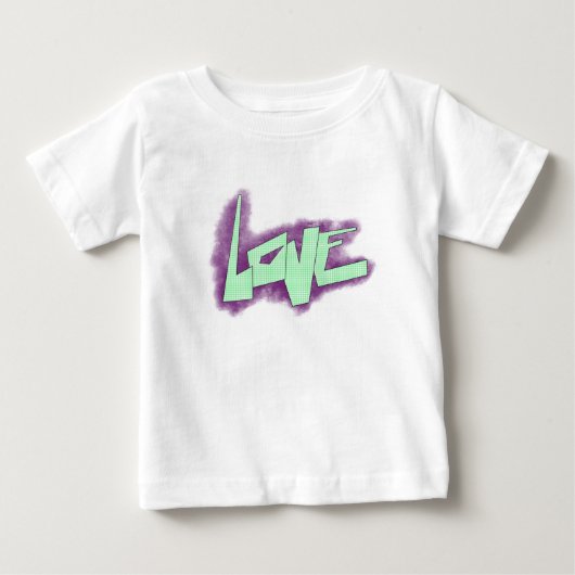 liefde graffiti paars groen mint typografie stippe (Voorkant)