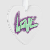 liefde graffiti paars groen mint typografie stippe ornament (voorkant)