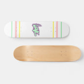 Liefde Graffiti paarse groene munt typografie stip Persoonlijk Skateboard (Horizontaal)