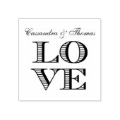 LIEFDE Grafische tekst Rubberstempel (Afrduk)