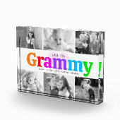 Liefde Grammy Colorful Rainbow Modern Collage 6 Fotoblokken (Rechts)