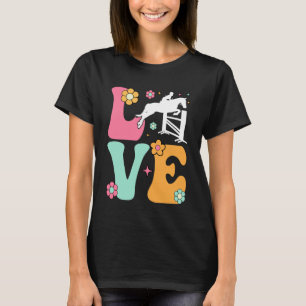 Liefde Grappig Paard Boho Paardrijden T-shirt