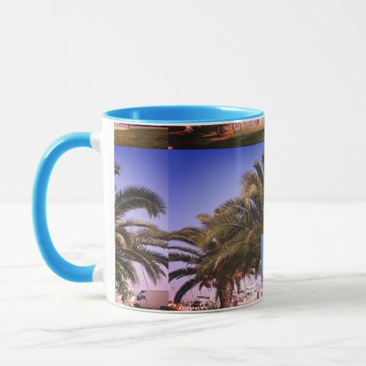 Liefde Griekenland Monogram Palmbomen Zomer Mok (Links)