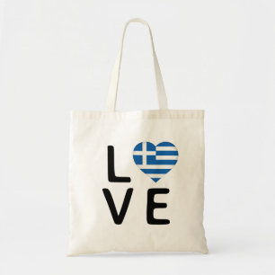 Liefde - Griekse vlag Tote Bag
