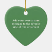 Liefde grijze katten - Mooie nebelung - Jouw tekst Keramisch Ornament (Achterkant)