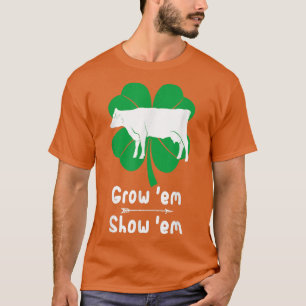 Liefde groeiende Koeien, veeteelt boer kostum T-shirt