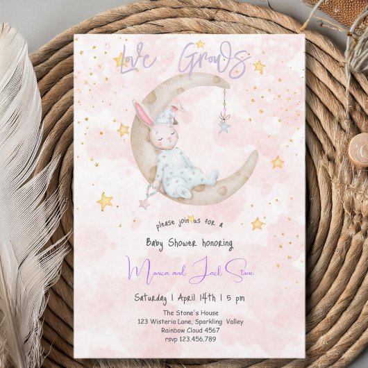 Liefde groeit, baby shower kaart