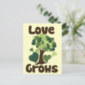 Liefde groeit briefkaart (Staand voorkant)