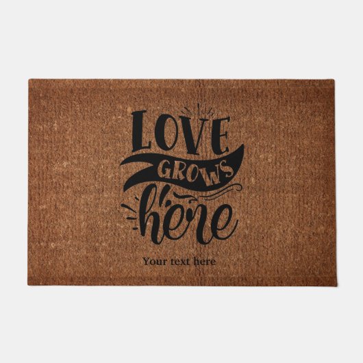 Liefde groeit hier deurmat (Voorkant)