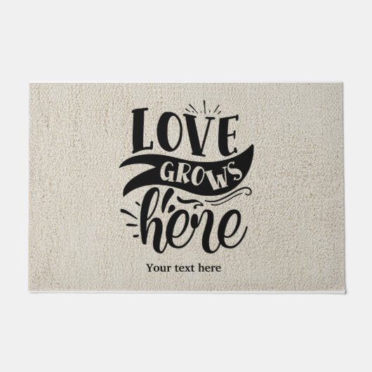 Liefde groeit hier deurmat (Voorkant)