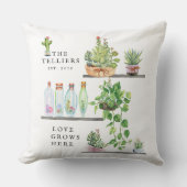 Liefde groeit hier | Familienaam Keepomwille Kussen (Voorkant)