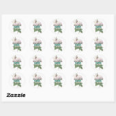 Liefde groeit hier Florl sticker (Vel)