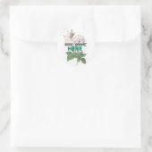 Liefde groeit hier Florl sticker (Tas)