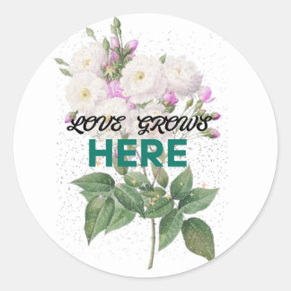 Liefde groeit hier Florl sticker