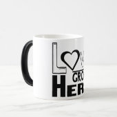 liefde groeit hier magische mok (Voorkant links)