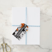 Liefde groeit hier modern bloemig cadeaulabel (Met Touw)