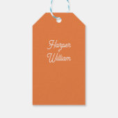 Liefde groeit hier modern bloemig cadeaulabel (Achterkant)