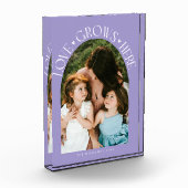 Liefde Groeit Hier Moderne Boog Sering Fotoblokken (Links)