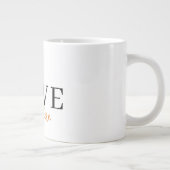 Liefde groeit hier | Pompoenlettering herfst Grote Koffiekop (Rechts)