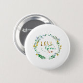 Liefde-groeit-hier Ronde Button 5,7 Cm (Voorkant /achterkant)