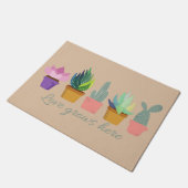 Liefde groeit hier Succulent Deurmat (Schuin)