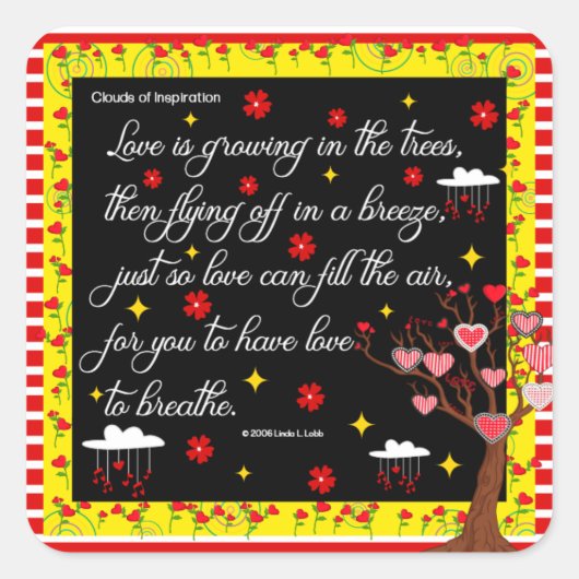 Liefde groeit in stickers (Voorkant)